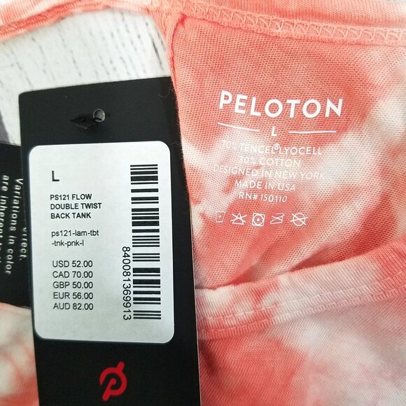 Peloton Flow Double Twist Back Tank Top Womens Size Large - Picture 3 of 5